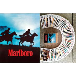Cowboys Playing Cards (Poker Deck 54 Cards All Different) Vintage Retro Advertising Posters