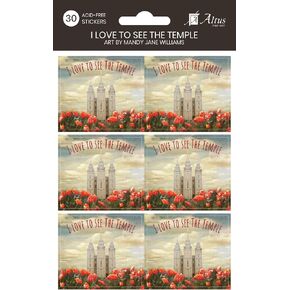 LDS Temple Stickers - I Love to See The Temple - Pack of 30 Stickers - Great Gift for LDS Primary Children- Salt Lake Temple Joyful Day by Mandy Jane Williams in Saudi Arabia