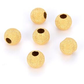 20pcs Adabele Authentic 925 Sterling Silver 4mm (0.16 Inch) Small Stardust Round Spacer Loose Beads (Hole 2mm) for Jewelry Making SS144 in Kuwait