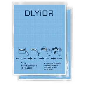 Patch Magic Adhesive, 8.5 x 12 Inch Washable Double-Sided Patch Glue Sheet and Cut to Fit Freestyle Patch Adhesive Kit.(2 Pack)