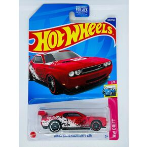 Hot Wheels - Dodge Challenger Drift CAR - RED - HW Drift 3/5 - 207/250 - Ships in a Box / Bubble Wrapped in Saudi Arabia