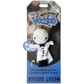 Watchover Voodoo - String Voodoo Doll Keychain – Novelty Voodoo Doll for Bag, Luggage or Car Mirror - Groom Multicolor Voodoo Keychain, 5 inches (108010083) in Kuwait