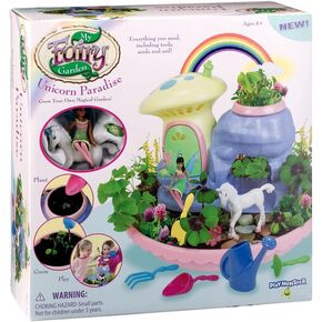 My Fairy Garden — Unicorn Paradise Toy Figurine Plant Kit — Grow a Garden for Dahlia the Fairy and Friends — Ages 4+