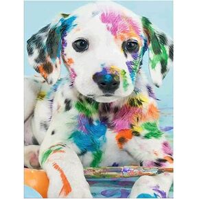 مطبوعات يدوية كيميلي بأرقام للبالغين والأطفال والأطفال الكلاب بالرسم حسب الأرقام DIY تلوين كلب أكريليك ملون بالألوان حسب الأرقام مجموعة الرسم الرئيسية جدار غرفة المعيشة غرفة النوم ديكور الكلب دلماسي in Kuwait