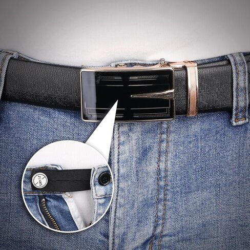 كيو اكس يو جيه اي 13 قطعة من وصلات تمديد الخصر المرنة، حزام خصر مطاطي معدني قابل للتعديل، مجموعة تمديد زر البنطال، للرجال والنساء الجينز والتنانير والبنطلونات والياقات in Kuwait