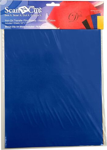 Brother ScanNCut CATFM01 Iron-On Transfer Film Sheets, 8.5-x-11-Inch, Multicolor in Saudi Arabia