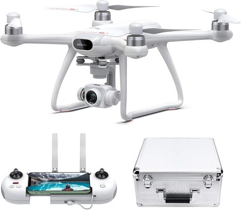 طائرات بدون طيار Potensic Dreamer Pro 4K GPS مع كاميرا ذات محورين ثلاثية المحاور للبالغين، محرك بدون فرشاة FPV بدون طيار نطاق نقل 2KM، طيران 28 دقيقة، إرجاع تلقائي، طائرة رباعية المروحية مع حقيبة حمل معدنية وبطاقة SD 32 جيجا in Kuwait