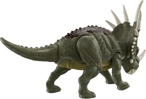Jurassic World Fierce Force Styracosaurus Camp Cretaceous Authentic Dinosaur Strike Motion Action Figure, Movable Joints, Gift 3 Years & Older in Saudi Arabia