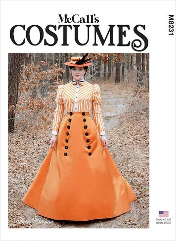 McCall's Sewing Pattern M8231 - 1890s Blouse and Skirt, Size: A5 (6-8-10-12-14) (M8231A5) in Saudi Arabia