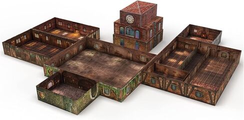 Gale Force Nine Tenfold Dungeon: The Temple - Modular Roleplaying Terrain Set & 5e RPG Adventure (GF9TFD04) in Kuwait