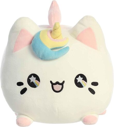 Aurora® Enchanting Tasty Peach® Winter Wreath Meowchi Stuffed Animal - Bright & Colorful Design - Showpiece Plush - Green 7 Inches in Kuwait