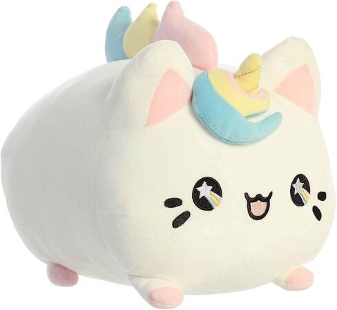Aurora® Enchanting Tasty Peach® Winter Wreath Meowchi Stuffed Animal - Bright & Colorful Design - Showpiece Plush - Green 7 Inches in Kuwait