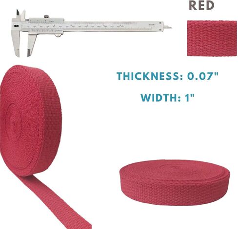 حزام من القطن الثقيل مقاس 1 بوصة - أشرطة للفنون والحرف اليدوية - (أسود، 10 ياردة)، سلع مفيدة من MATADOR in Kuwait