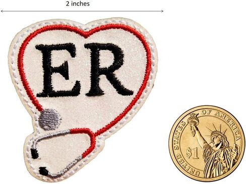 Cute-Patch ER Doctor Nurse Embroidered Iron on Patch in Saudi Arabia