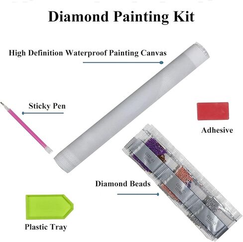 مجموعة لوحات ماسية خماسية الابعاد على شكل ديناصور بالارقام للبالغين - مجموعات فنية ماسية حفر كاملة مع احجار كريمة فنية مستديرة للبالغين والاطفال والمبتدئين، لديكور حائط المنزل مقاس 12×16 انش in Kuwait