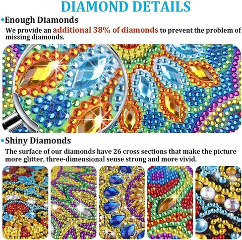 Diamond Painting Kits for Adults Partial Drill Diamond Art DIY by Number, 5D Special Shape Crafts Home Wall Decor for Kids Beginners (Bird) in Saudi Arabia