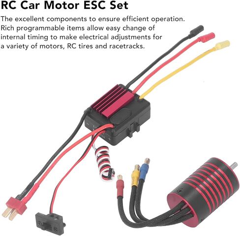 مجموعة محرك VGEBY RC بدون فرش، مجموعة محرك سيارة RC بدون فرش، أداء مستقر، محرك سيارة RC ESC 2838 محرك بدون فرش واستبدال ESC بدون فرش 35A لسيارة RC 1/14 1/16 (5700KV) محرك بدون فرش بمقياس 1/14 in Saudi Arabia