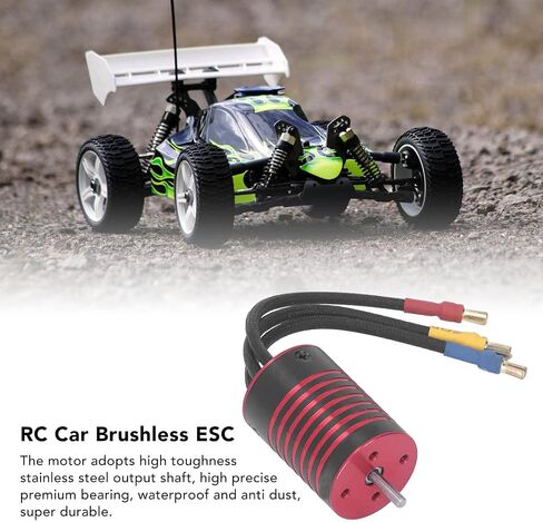 مجموعة محرك VGEBY RC بدون فرش، مجموعة محرك سيارة RC بدون فرش، أداء مستقر، محرك سيارة RC ESC 2838 محرك بدون فرش واستبدال ESC بدون فرش 35A لسيارة RC 1/14 1/16 (5700KV) محرك بدون فرش بمقياس 1/14 in Saudi Arabia