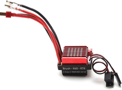 وحدة التحكم الإلكترونية في السرعة GoolRC 60A المصقولة ESC T Plug 6V 2A BEC بديلة لسيارة 1/10 Traxxas TRX4 TRX6 D90 HSP Redcat 4WD RC in Saudi Arabia