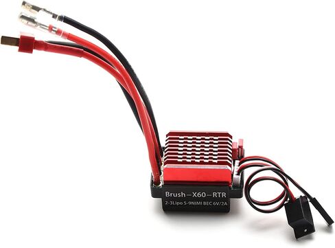 وحدة التحكم الإلكترونية في السرعة GoolRC 60A المصقولة ESC T Plug 6V 2A BEC بديلة لسيارة 1/10 Traxxas TRX4 TRX6 D90 HSP Redcat 4WD RC in Saudi Arabia