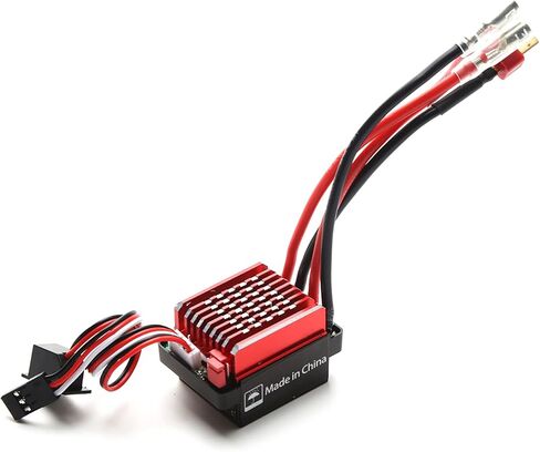 وحدة التحكم الإلكترونية في السرعة GoolRC 60A المصقولة ESC T Plug 6V 2A BEC بديلة لسيارة 1/10 Traxxas TRX4 TRX6 D90 HSP Redcat 4WD RC in Saudi Arabia
