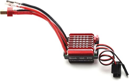 وحدة التحكم الإلكترونية في السرعة GoolRC 60A المصقولة ESC T Plug 6V 2A BEC بديلة لسيارة 1/10 Traxxas TRX4 TRX6 D90 HSP Redcat 4WD RC in Saudi Arabia