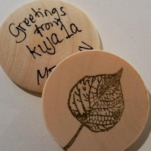 1 Inch Round Wood Coins 200 Pcs, Natural Wood Slices Wood Cutout Circles Chips, Wood Round Tokens, D&D Tokens, Reward Coins, for Crafts Projects, Ornaments in Kuwait