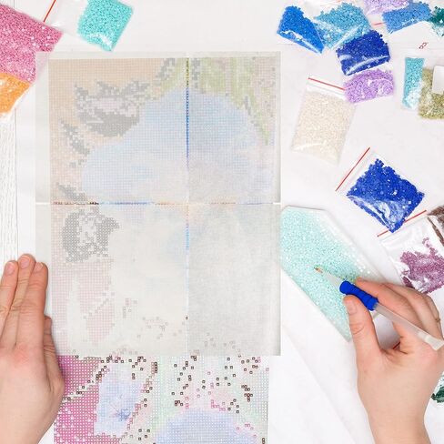 RMISODO 440 Sheets Diamond Painting Release Paper, Double Sided Release Paper Bulk, Non-Stick Diamond Painting Cover Replacement for Diamond Embroidery Accessories, 5.9 x 3.9 Inch & 5.9 x 5.9 Inch in Kuwait