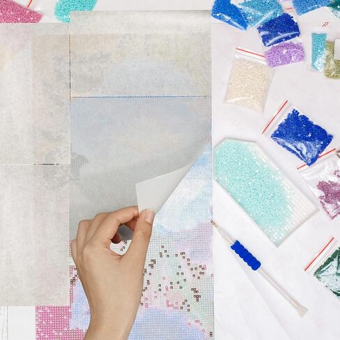 RMISODO 440 Sheets Diamond Painting Release Paper, Double Sided Release Paper Bulk, Non-Stick Diamond Painting Cover Replacement for Diamond Embroidery Accessories, 5.9 x 3.9 Inch & 5.9 x 5.9 Inch in Kuwait