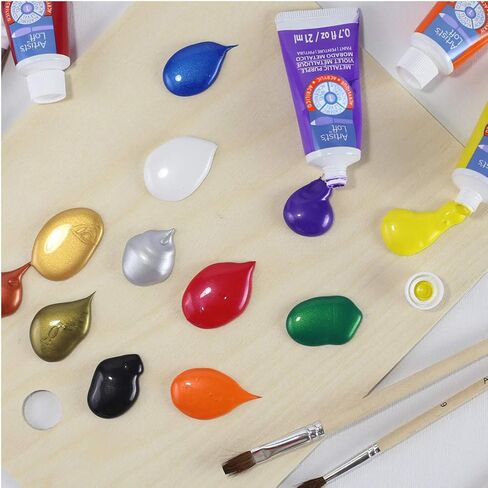 طلاء أكريليك معدني مكون من 12 لونًا من Artist's Loft | 21 مل لكل واحدة in Kuwait