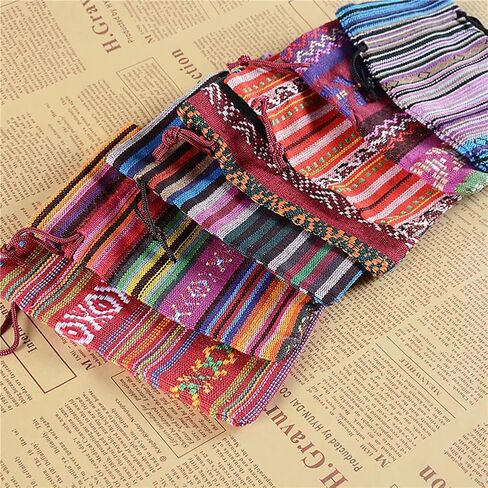 jianxun 25 Pack Mini Drawstring Gift Bag 3.9x5.5inch , Cotton Linen Jute Cloth Sack Muslin Bags Taco Llama Cactus,Mexican Themed Fiesta Party Decorations Wedding Party multi in Saudi Arabia