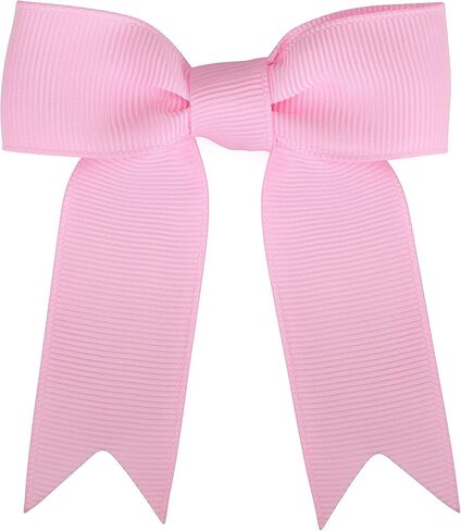 Meseey 50 جهاز كمبيوتر شخصى 3 بوصة وردي فاتح grosgrain الشريط تويست التعادل الانحناء Pretied الانحناء الحرفية لأكياس علاج هدية التفاف سلة الزفاف الطفل دش عيد ميلاد عيد الحب حفلة عيد الميلاد in Kuwait