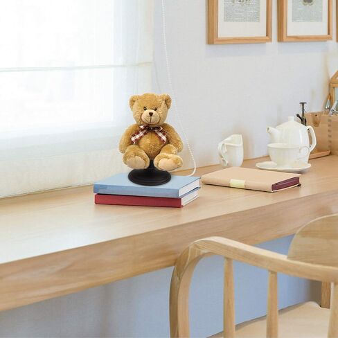 NUOBESTY 4pcs Black Doll Stands Holder Figures Display Rack Teddy Bear Stand Doll Bracket Support for Home White 15cm in Saudi Arabia