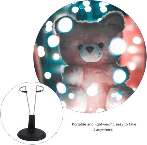 NUOBESTY 4pcs Black Doll Stands Holder Figures Display Rack Teddy Bear Stand Doll Bracket Support for Home White 15cm in Saudi Arabia