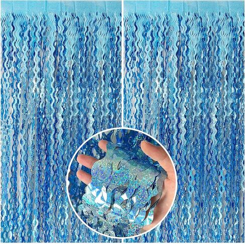 Rose Gold Tinsel Foil Fringe Curtains Wavy Backdrop for Parties Sparkle Metallic Wavy Foil Fringe Backdrop Curtain Photo Booth Props Birthday Graduation Wedding Bachelorette Party Decorations in Saudi Arabia