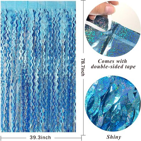 Rose Gold Tinsel Foil Fringe Curtains Wavy Backdrop for Parties Sparkle Metallic Wavy Foil Fringe Backdrop Curtain Photo Booth Props Birthday Graduation Wedding Bachelorette Party Decorations in Saudi Arabia