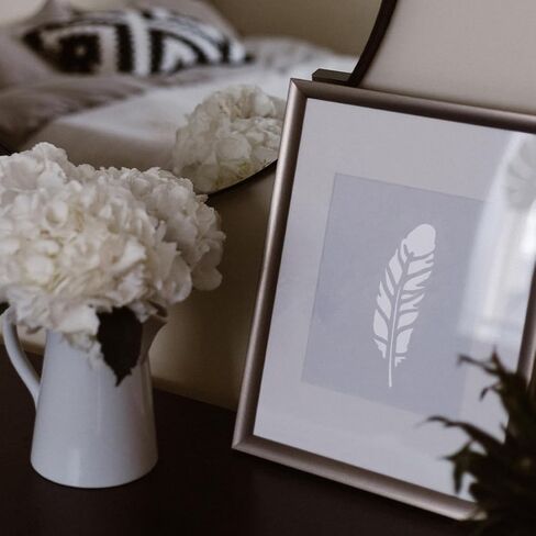 Feather Stencil Drawing Decor Templates Paint Template Art Print Burning Wood Painting Large Reusable Large Wall Kit Stencils Your Next Painting Adventure in Saudi Arabia