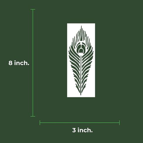 Feather Stencil Drawing Decor Templates Paint Template Art Print Burning Wood Painting Large Reusable Large Wall Kit Stencils Your Next Painting Adventure in Saudi Arabia