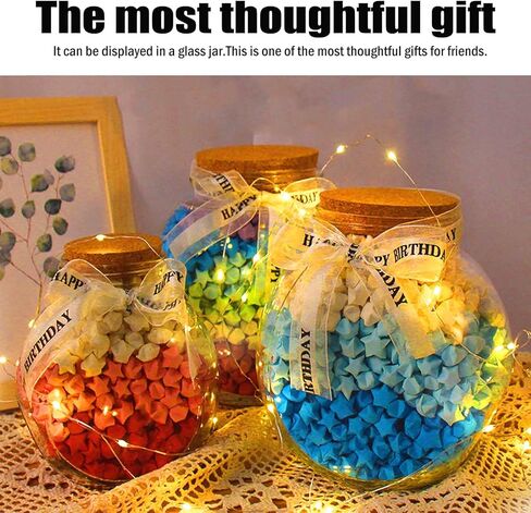 RYKOMO 4050 Sheets Star Origami Paper 27 Assortment Colors Decoration Star Paper Strips Double Sided Lucky Colorful Star Folding Paper for DIY Art Crafts Paper, School Teaching Supplies in Kuwait