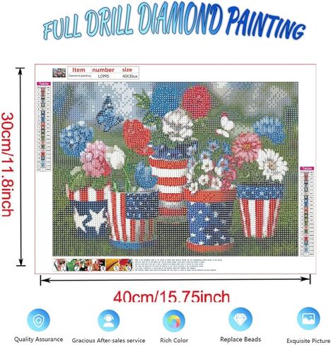 طقم طلاء ألماس 5D للبالغين أو الأطفال، الولايات المتحدة الأمريكية فراشة حفر كامل كريستال حجر الراين لوحات تطريز ماسية عبر غرزة الفنون الحرفية قماش هدية ديكور المنزل، 16 بوصة × 12 بوصة in Kuwait