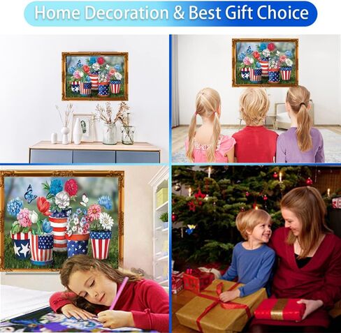 طقم طلاء ألماس 5D للبالغين أو الأطفال، الولايات المتحدة الأمريكية فراشة حفر كامل كريستال حجر الراين لوحات تطريز ماسية عبر غرزة الفنون الحرفية قماش هدية ديكور المنزل، 16 بوصة × 12 بوصة in Kuwait