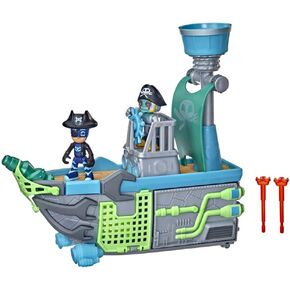 PJ Masks Sky Pirate Battleship Preschool Toy, Vehicle Playset with 2 Action Figures, Projectile Launchers, and More for Ages 3 and Up in Kuwait