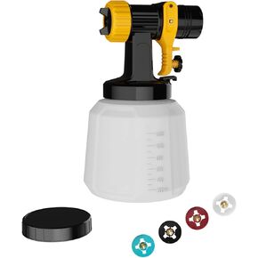 VONFORN Paint Sprayer Accessories for VF803, Including 1200ml Container, Front Body (Black), 4 Copper Nozzles, Pot Lid in Saudi Arabia