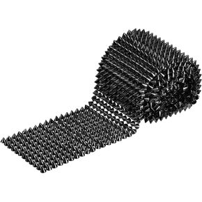 uxcell 2 Yards Sew Stitch on Cone Spikes Studs, 12Rows Plastic Flat Back Spike Rivet Punk Trim Ribbon for DIY Clothing, Bags, Shoes Decoration, Colorful