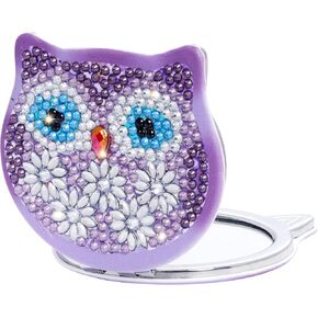 cnmg الماس اللوحة مرآة مدمجة DIY الماس اللوحة محفظة مرآة المحمولة مكبرة قابلة للطي الماس اللوحة مرآة جيب صغيرة الماس اللوحة الفنية للبالغين in Kuwait