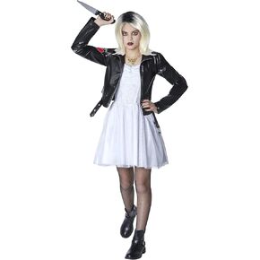 Spirit Halloween Bride of Chucky Kids Tiffany Costume | Officially Licensed | Couple Costume | Horror Cosplay in Saudi Arabia