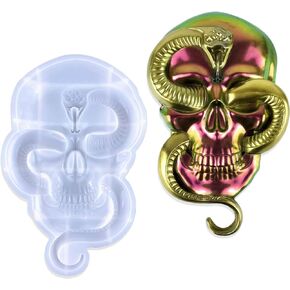 قوالب ريفاندا الهالوين ثلاثية الأبعاد للراتنج، قوالب سيليكون على شكل جمجمة الأفعى للحرف الراتنجية، قوالب صب كبيرة من الراتنج، زخارف فنية لتزيين الطاولة على الحائط in Kuwait