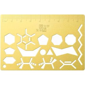 لايف كيم قالب رسم واستنسل الكيمياء العضوية، اداة دراسة الكيمياء مع الهياكل الجزيئية، 3.5 انش in Kuwait