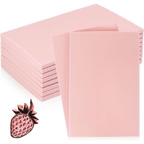 باتر فاني 10 عبوات 4 انش × 6 انش من مكعبات مشمع مطاطية وردية، مجموعات صنع الطوابع للطباعة، ختم الحرف المطاطية الناعمة in Kuwait