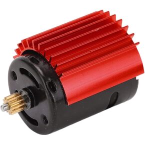 RiToEasysports RC Car Motor,52000 RPM High Speed Aluminum Alloy and Copper Material 370 Motor + Radiator for WPL D12 RC Car Upgrade Parts(red) Model Car Accessories in Kuwait